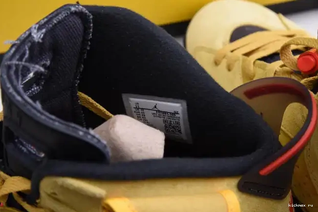 Rep MAX SCOTT X TRAVIS YELLOW AIR JORDAN 6 CN1084-300 0420